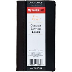 2026 At-A-Glance 74-02 Fine Diary Weekly Monthly Planner, Genuine Leather