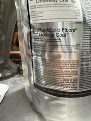 ™RockSolid Polyurea Driveway Coating™ poly bag Total Weight 9.1 Pound Bag