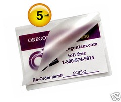 200/pack File Card size Hot 5 Mil Laminating Pouches 3-1/2 x 5-1/2 Clear 3.5×5.5