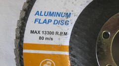 Lot of 17 Aluminum Flap Discs 4-1/2″ x 7/8″ 40 Grit 13300 Max RPM 80 m/s EN13743