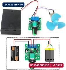 2PCS PWM DC Motor Speed Controller 1.8V 3V 5V 6V 12V 2A 1803BK Adjustable Switch