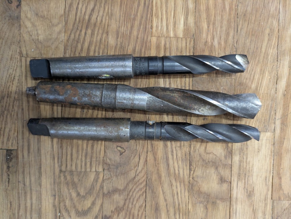 3 Morse Taper Shank Drill Bits 3/4″ And 1-1/32″ 2881423-T-313