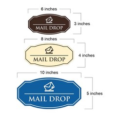 Signs ByLITA Victorian Mail Drop Durable Plastic | Easy Installation | Elegan…