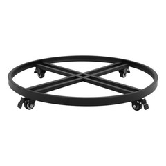 Drum Dolly, Heavy Duty Barrel Cart, Drum Dolly with Cross Braces& Wheels Black