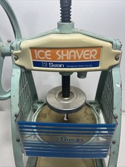 Swan Si-2 Ice Shaver Cast Iron Ikenaga Iron Works Rare Complete Manual Crank