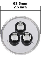 70 + 5 µF 70/5 MFD 6% CBB65B Dual Run Start AC Capacitor 370/440/450 VAC