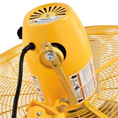 Deluxe Oscillating Pedestal Fan 30″ Diameter Safety Yellow 1/2HP 10000CFM