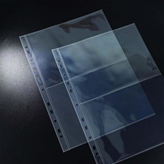 Mogoostry A4 Clear Sheet Protectors 2 Pocket Binder Sleeves Size, 2-pocket