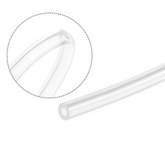 Clear Silicone Tubing 1/8″(3.2mm) ID 1/4″(6.4mm) OD 1/16″ Wall 6.6ft Flexible