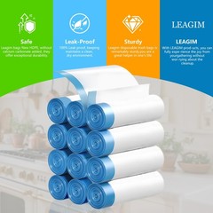 Small Trash Bags 2 Gallon, 360 Count -1.2 Mil Drawstring Mini Garbage Bags, W…
