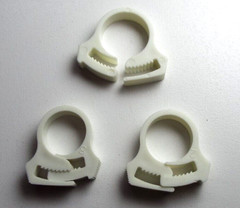 x5 SHC-32-GF ESSENTRA HEAVYDUTY WHITE Wire Cable Hose Reusable Clamp 17/32 19/32