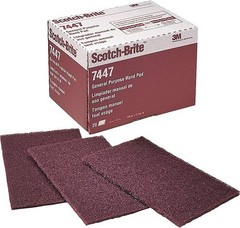 6″ x 9″ 3M 07447 Scotch-Brite Maroon General Purpose Hand Pads (1-Pack of 20 Pad