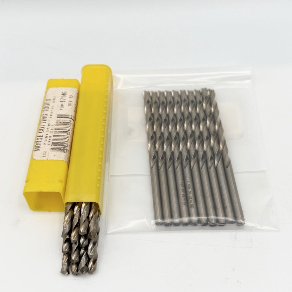 Morse EDP 17146 5/32 M42 Cobalt Jobber Drill NAS 907 Type J 135° Series 2330 x22