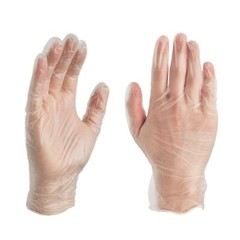 *1,000-Piece* Ammex Professional Vinyl Exam Medical Gloves Clear Large VPF66100