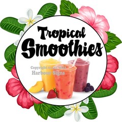 Tropical Smoothies DECAL (Choose Your Size) Concession Food Truck Vinyl Sticker