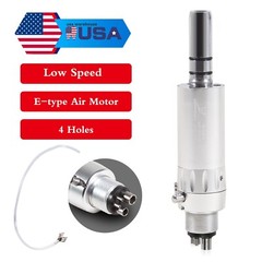 Slow Low Speed Handpiece Air Motor 4 Holes E-type Micromotor M4 Dental