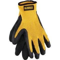 (12)-DEWALT Men’s Large Gripper Rubber Coated Glove Model: DPG70L