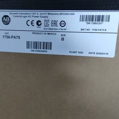1756-PA75 NEW Allen-Bradley 1756 PA75 / B ControlLogix AC Power Supply 1756PA75