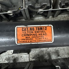 Thomas & Betts TBM12 – 12-Ton Hydraulic Crimp Head