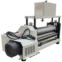 110V Double-sided Gluing Machine 15.35IN Glue Coating Machine with Steel Roller