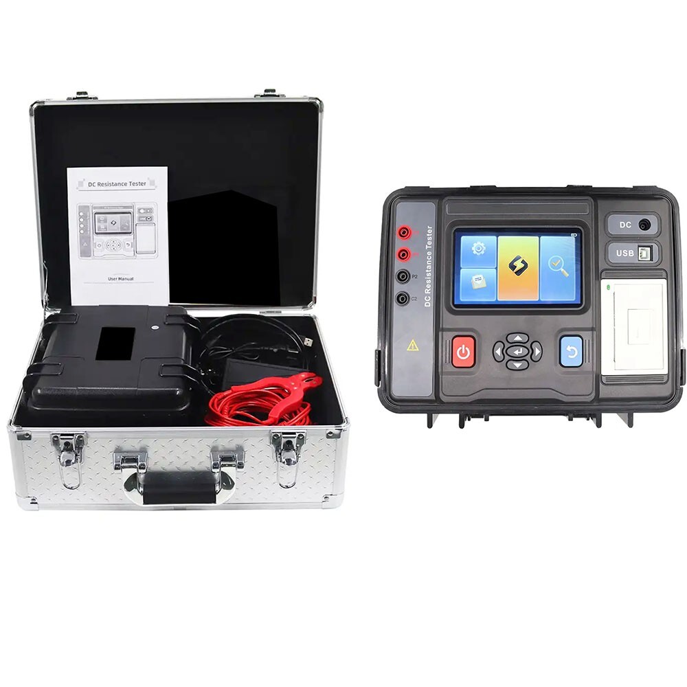 Digital DC Resistance Tester Meter with 20A Resistance Range 10.0uΩ-1000.0KΩ