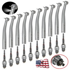 1-10 KaVo Style Dental Fiber Optic High Speed Handpiece 6Hole LED Coupler YD6