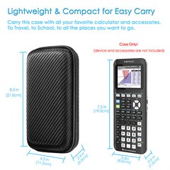 Graphing Calculator Carrying EVA Hard Case for Texas Instruments TI-84 Plus CE