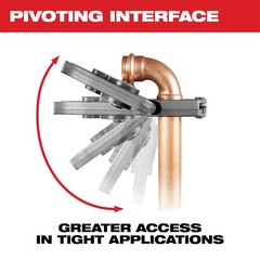 Milwaukee 3/4 Inch Cts-V Pivoting Press Ring For M18 & M12 Force Logic Press