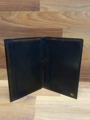 Authentic Vintage GUCCI Black Leather Notebook Address Book PLEASE READ DESCRIPT