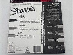 Lot of 3 Sharpie Permanent Markers, Fine Point, Assorted Bold Colors, 12 Count