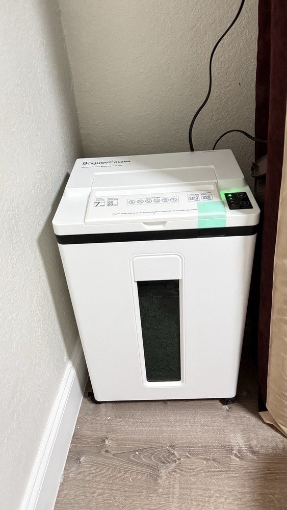Boyuevi OL288 Micro-Shred Paper Shredder White, MPN OL288 Model OL288