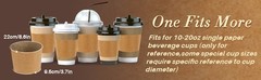 50PCS Coffee Cup Sleeves – Hot Coffee Sleeves Disposable Cold Drinks Iced