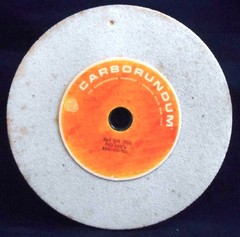 CARBORUNDUM GRINDING WHEEL, AA60-J5-V40, MAX RPM: 3600, 8 X 3/4 X 3/4