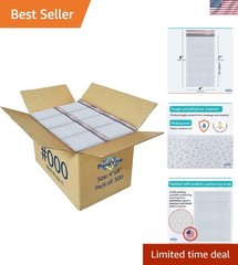 White Small Bubble Mailers 4×8 Inch | Thick Padded Poly Bubble Mailer Envelop…