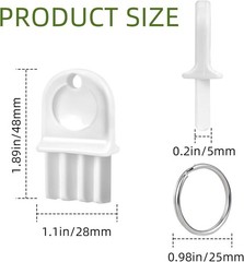 5Pcs Paper Towel Dispenser Key,Toilet Paper Holder Key,Tissue Dispenser Key,Univ