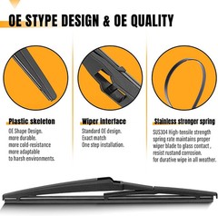 AUTOBOO 12 Inch Rear Wiper Blade Replacement for Toyota Rav4 2001-2023