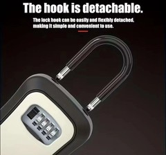 Key Lock Box Wall Mount Outdoor Weatherproof 4-Digit Combination Key Safe