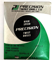 6.3 mm M35 DRILL BIT HSS TiN PRECISION TWIST DRILL (QTY: 1) USA NOS