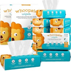 The 100% Pure Cotton Dry Baby Wipes – Ultra Soft, Unscented, Chemical-Free W…