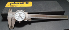 OEM PHASE II 920-216 0 – 6″ RANGE INSIDE OUTSIDE DIAL CALIPER .001″ GRADUATION!