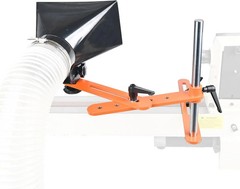 Dust Hood Stand with Folding Extension Arm, Wood Lathe Dust Hood Collection fitt
