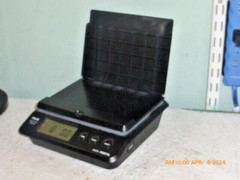 AWS PS-25KG x2G POSTAL SHIPPING DIGITAL SCALE 55LB x0.01LB – BLACK