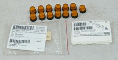 13 AMBER LENS FLUTED FOR LEDTRONICS LAMPHOLDER RPNL-10.20-044A