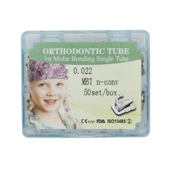 50 Set Dental Orthodontic Buccal Tubes 1st 2nd Molar 022 Roth MBT Mesh Base