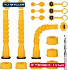 Gas Can Spout Replacement,Fuel Can Spout,Gas Tank Nozzle,Gas Tank Spout,(3Kit-Ye