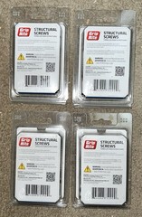 (4) – Grip Rite Structural Screws 5/16″ x 3″ (20 pcs.) GRSSFW516320 80pcs Total