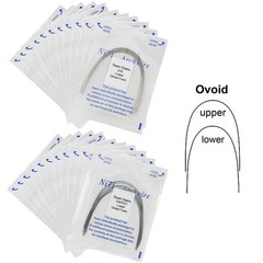 Dental Orthodontic Arch Wire Niti Super Elastic Round Rectangular Ovoid Natural