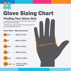 HandCare Black Nitrile Gloves – Exam Grade, Powder Free (4 Mil) 100 Gloves 1 BOX