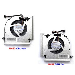 1 Pair CPU + GPU Fan PABD08008SH N453 N454 5VDC 1.0A Fit for GE66 GP66 GL66 *m