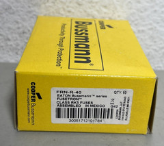 (10) Cooper Bussmann FRN-R-40 Fusetron RK5 Dual Element Time Delay Fuse